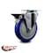 Service Caster 5'' Blue Poly Wheel Swivel Top Plate Caster Posi Brake SCC-20S514-PPUB-BLUE-PLB - alternate 5